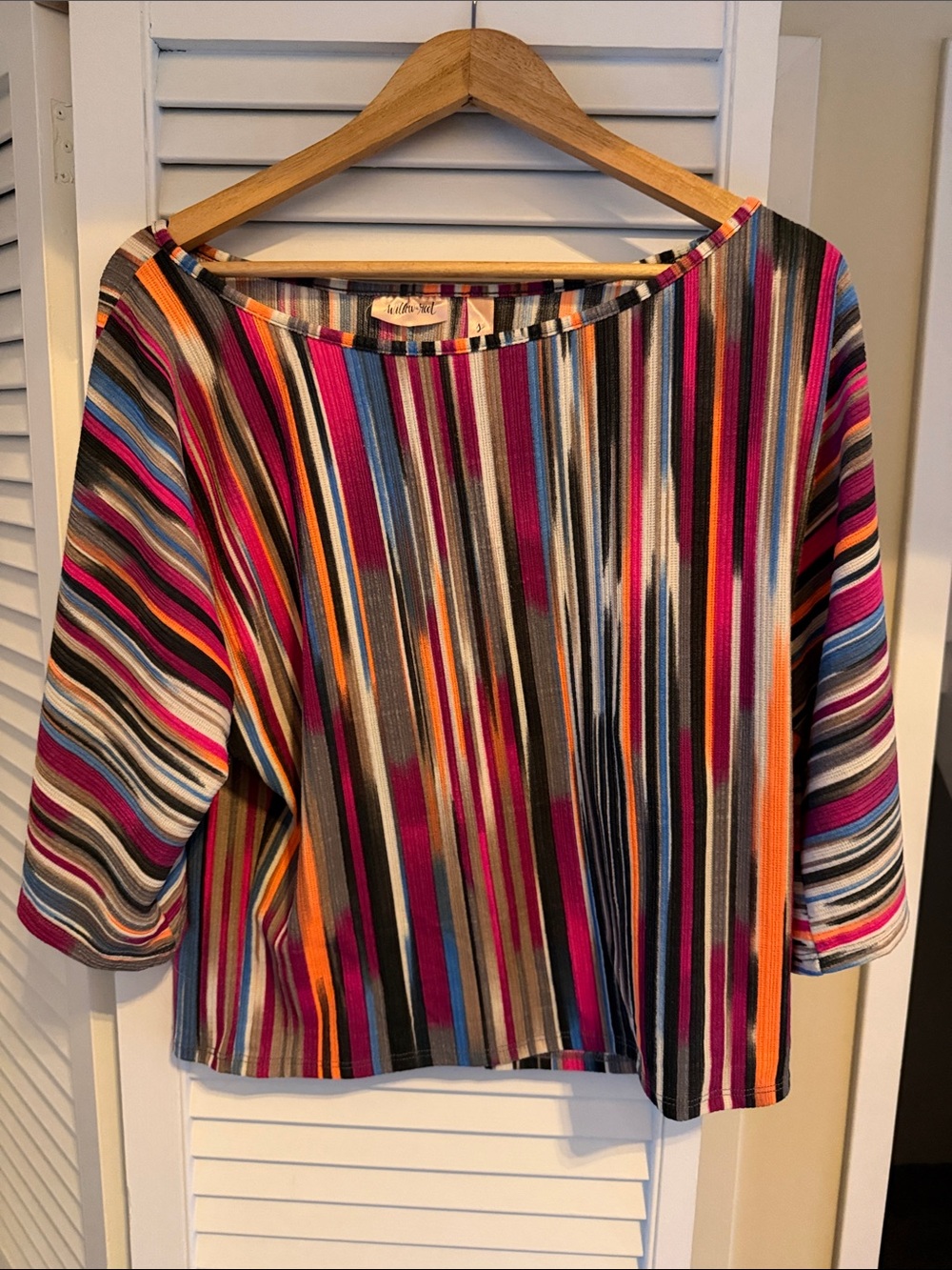 Striped Boatneck Tunic in Multicolor